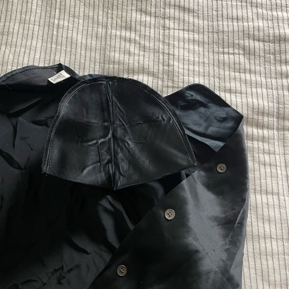 Valerie Stevens Black Silk Blouse - Picture 9 of 12